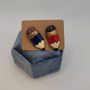 Mini Pencil Stud Earrings
